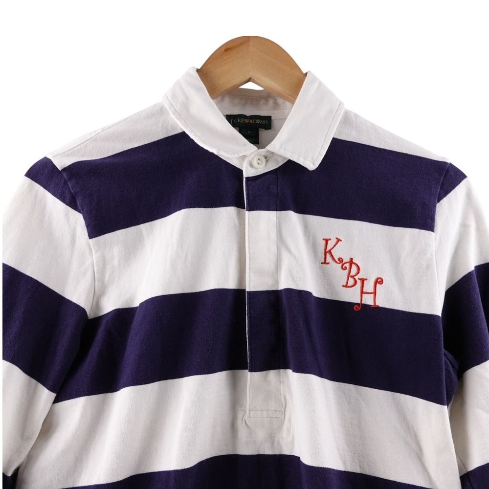 Vintabe J. Crew Always Rugby Oarsmen Shirt Striped Long Sleeve Women's M